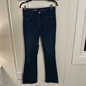 Dark Blue Women's Flare Jeans